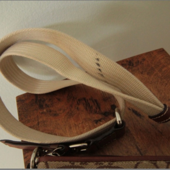 2000's Coach Signature Canvas Shoulder Bag - Picture 2 of 5